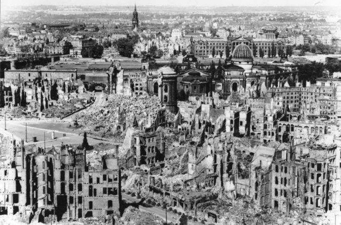 The World War 2 bombing of the German city Dresden